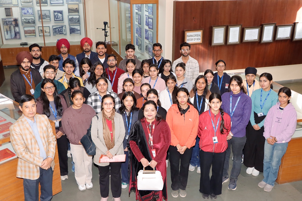 Educational Visit of BAMS First Prof students and faculty members from Saraswati Ayurved Hospital and Medical College, Gharaun, Mohali (December 13, 2024)