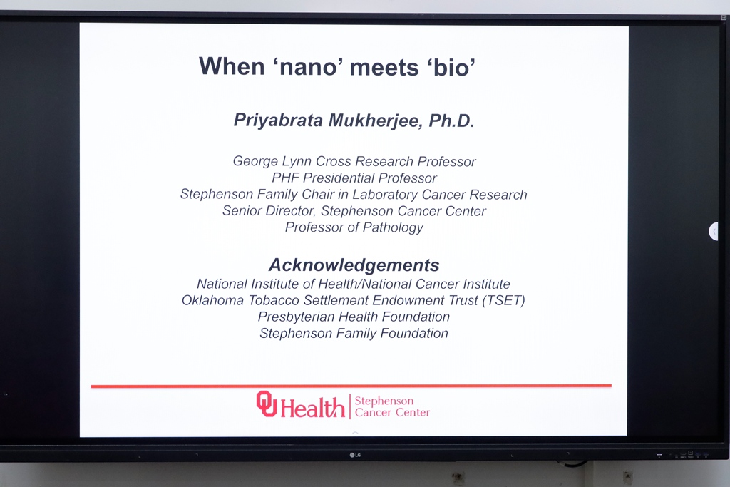 Seminar Lecture titled “When Nano meets Bio” by Prof. Priyabrata Mukherjee (September 08, 2025)