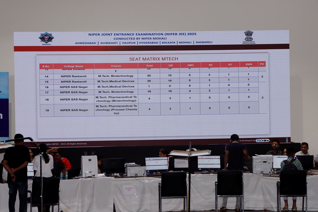 Day-6 of NIPER JEE-2025 Counselling (July 22, 2025)